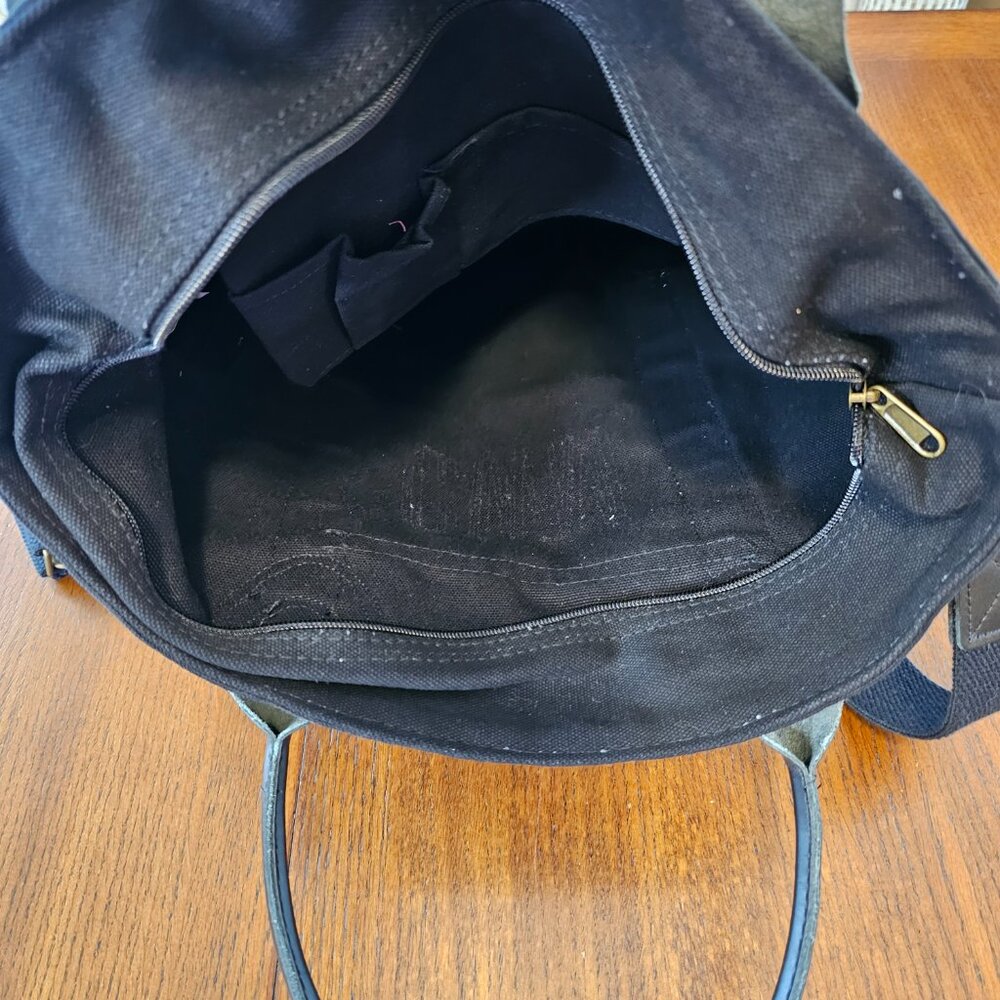 CBStation Large, Black Canvas Travel Crossbody Bag, NWOT - Picture 8 of 14